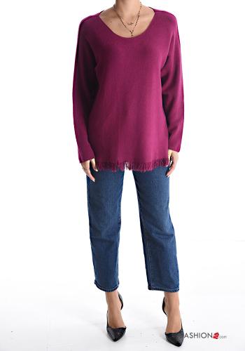 Strickpullover mit Fransen - ph 5