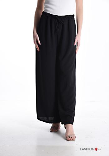 Pantalone wide leg con fiocco con elastico - ph 6