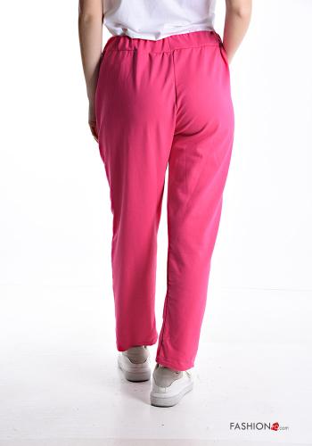 Hose aus Baumwolle mit Taschen mit gummizug mit Schleife - ph 2