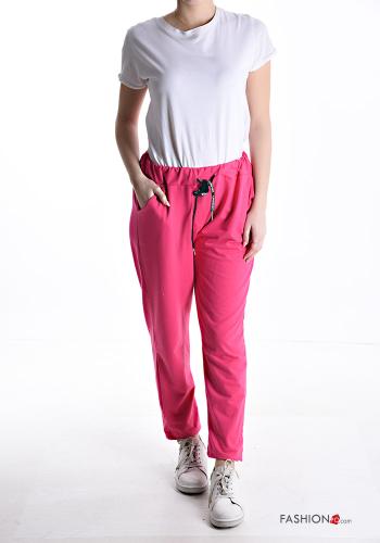 Hose aus Baumwolle mit Taschen mit gummizug mit Schleife - ph 5