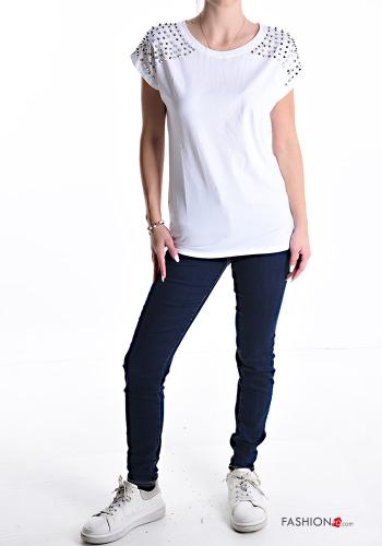 T-shirt de Algodón con tachuelas - ph 5