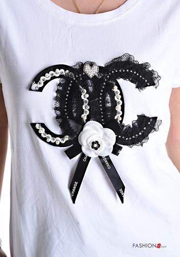 Spitze- T-shirt aus Baumwolle - ph 4