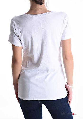 T-shirt em Algodão Padrão escrito - ph 2