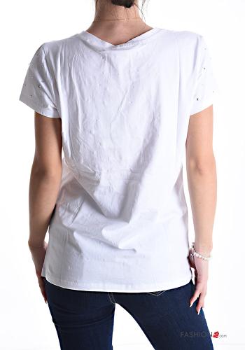 T-shirt en Coton avec strass - ph 2