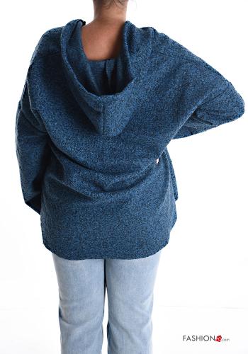 Giacca senza fodera con tasche con zip con cappuccio - ph 2