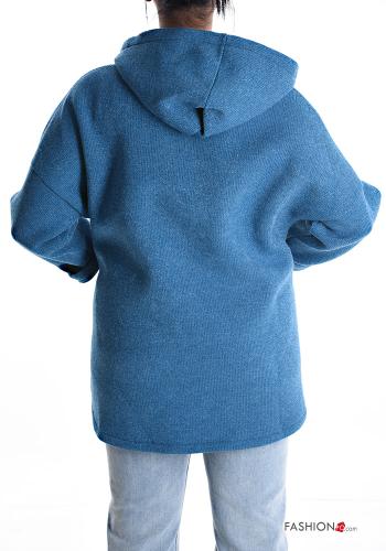 Veste sans doublure à capuche avec fermeture éclair avec poches - ph 2