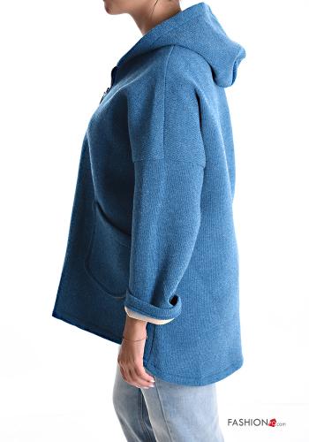 Veste sans doublure à capuche avec fermeture éclair avec poches - ph 3