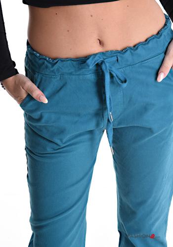 Hose aus Baumwolle mit Taschen mit kordelzug - ph 4