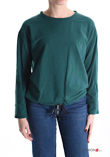 Sweatshirt em Algodão com cordão
