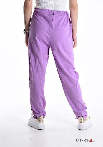 Cotton Trousers with pockets with drawstring - ph 2