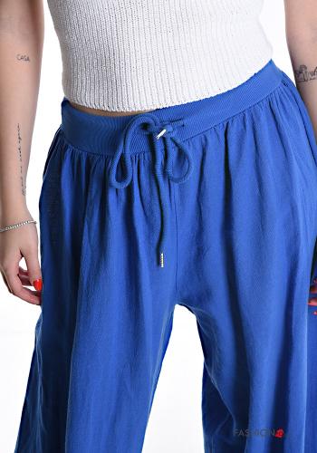 Hose aus Baumwolle mit kordelzug mit gummizug - ph 4