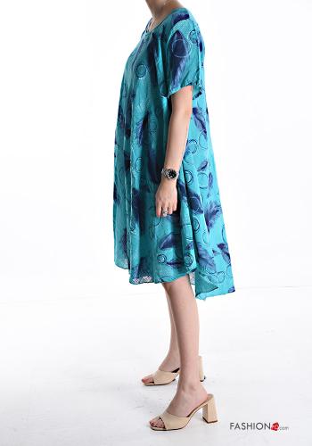 Abito in Cotone girocollo oversize maniche corte - ph 3