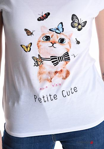 T-shirt maniche corte girocollo Fantasia stampata - ph 4