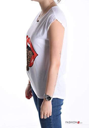 T-shirt maniche corte girocollo Fantasia stampata - ph 3