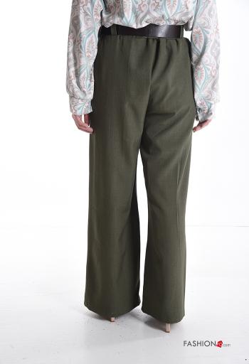 Pantalone wide leg con elastico con cintura con tasche - ph 2