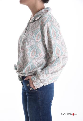 Camicia maniche lunghe con colletto Fantasia mista con bottoni - ph 3