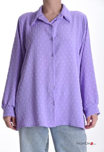 Camicia maniche lunghe con colletto con bottoni