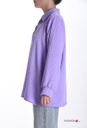 Camicia maniche lunghe con colletto con bottoni - ph 3
