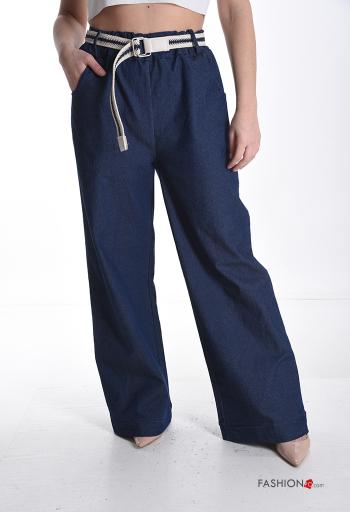 Pantalone in Cotone con cintura