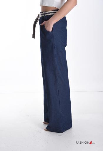 Pantalone in Cotone con cintura - ph 3