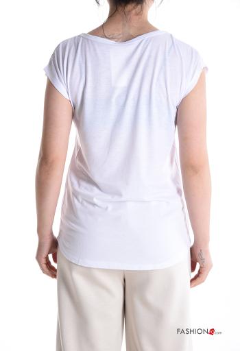 T-shirt maniche corte girocollo Fantasia animali - ph 2