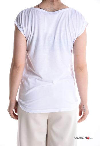 T-shirt maniche corte girocollo Fantasia animali - ph 2