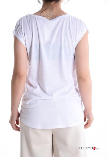 T-shirt maniche corte girocollo Fantasia animali - ph 2