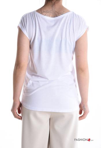 T-shirt maniche corte girocollo Fantasia animali - ph 2