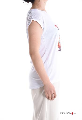 T-shirt maniche corte girocollo Fantasia animali - ph 3