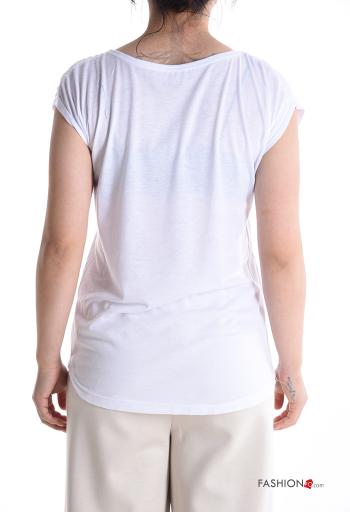 T-shirt maniche corte girocollo Fantasia animali - ph 2