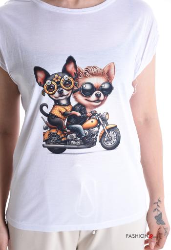 T-shirt maniche corte girocollo Fantasia animali - ph 4