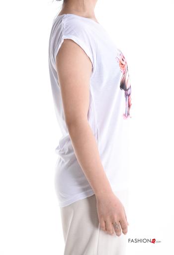 T-shirt maniche corte girocollo Fantasia animali - ph 3