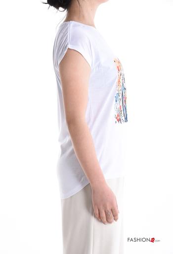 T-shirt maniche corte girocollo Fantasia animali - ph 3