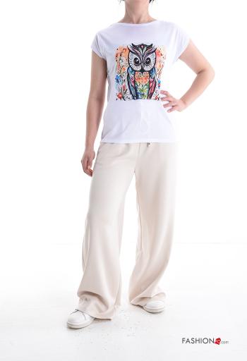 T-shirt maniche corte girocollo Fantasia animali - ph 5