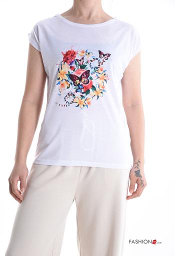 Graphic Print short sleeve crew neck T-shirt