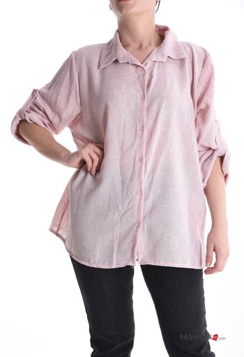 Chemise à collet à boutons