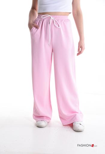 Pantalone sportivo lungo con tasche con elastico - ph 1
