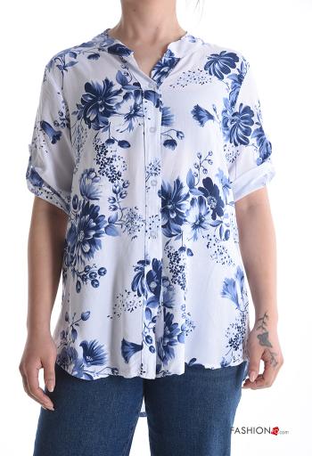 Camisa manga corta Estampado Floral con botones - ph 1