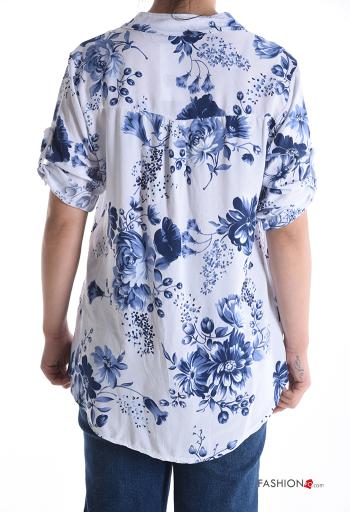 Camisa manga corta Estampado Floral con botones - ph 2