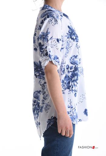 Camisa manga corta Estampado Floral con botones - ph 3