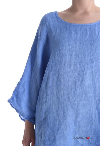Blouse en Lin manches longues oversize col rond - ph 4