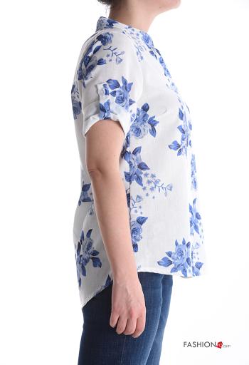 Camisa manga curta Floral com botões - ph 3