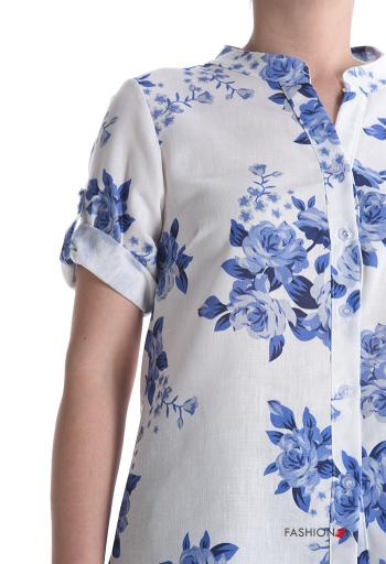 Camisa manga curta Floral com botões - ph 4
