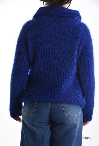 Maglione costine maniche lunghe a collo alto - ph 2