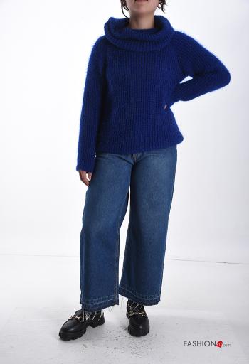 Maglione costine maniche lunghe a collo alto - ph 5