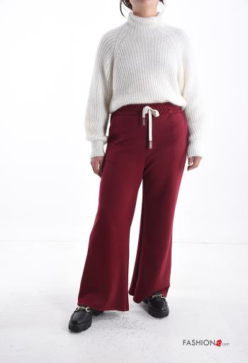 Pantalone sportivo wide leg con tasche con elastico - ph 5