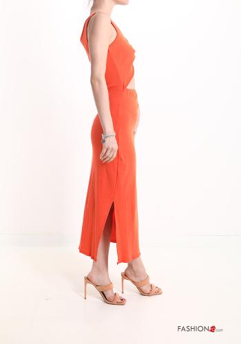 Cotton Sleeveless Dress with v-neck - ph 3