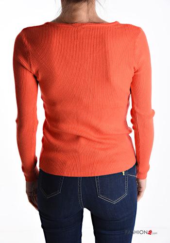 Cotton Sweater with buttons - ph 2