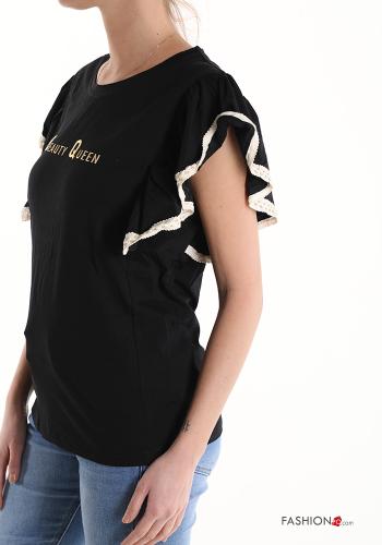 Lettering print Cotton T-shirt - ph 3