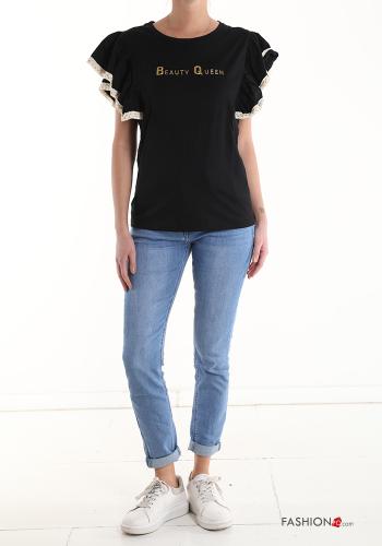 Lettering print Cotton T-shirt - ph 5